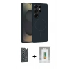 MARSİLYAN™- Galaxy S25 Ultra Kılıf Yankı Form Serisi - Şeffaf Polymer Nano Ekran Koruyucu + Bilvis Titan Kamera Lens - LT