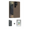 MARSİLYAN™- Galaxy S25 Ultra Kılıf Yankı Form Serisi - Şeffaf Polymer Nano Ekran Koruyucu + Bilvis Titan Kamera Lens - LT
