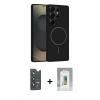 MARSİLYAN™- Galaxy S25 Ultra Kılıf Yankı Form Serisi - Şeffaf Polymer Nano Ekran Koruyucu + Bilvis Titan Kamera Lens - LT