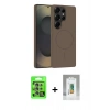 MARSİLYAN™- Galaxy S25 Ultra Kılıf Yankı Form Serisi - Şeffaf Polymer Nano Ekran Koruyucu + Raze Metal Kamera Lens - NLGY