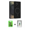 MARSİLYAN™- Galaxy S25 Ultra Kılıf Yankı Form Serisi - Şeffaf Polymer Nano Ekran Koruyucu + Raze Metal Kamera Lens - NLGY