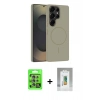 MARSİLYAN™- Galaxy S25 Ultra Kılıf Yankı Form Serisi - Şeffaf Polymer Nano Ekran Koruyucu + Raze Metal Kamera Lens - NLGY