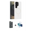 MARSİLYAN™- Galaxy S25 Ultra Kılıf Yankı Form Serisi - Siyah 3D Antistatik Cam Ekran Koruyucu + Bilvis Titan Kamera Lens - LT
