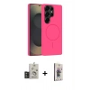 MARSİLYAN™- Galaxy S25 Ultra Kılıf Yankı Form Serisi - Siyah Bilvis 3D Cam Ekran Koruyucu + Bilvis Titan Kamera Lens - TNGI