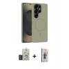 MARSİLYAN™- Galaxy S25 Ultra Kılıf Yankı Form Serisi - Siyah Bilvis 3D Cam Ekran Koruyucu + Bilvis Titan Kamera Lens - TNGI