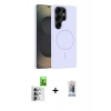 MARSİLYAN™- Galaxy S25 Ultra Kılıf Yankı Form Serisi - Siyah Joko Magic 5D Cam + Raze Metal Kamera Lens - GS