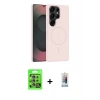 MARSİLYAN™- Galaxy S25 Ultra Kılıf Yankı Form Serisi - Siyah Joko Magic 5D Cam + Raze Metal Kamera Lens - NLGY