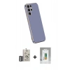 MARSİLYAN™- Galaxy S25 Ultra Kılıf Yankı Serisi - Şeffaf Polymer Nano Ekran Koruyucu + Bilvis Titan Kamera Lens - GS