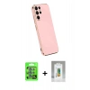 MARSİLYAN™- Galaxy S25 Ultra Kılıf Yankı Serisi - Şeffaf Polymer Nano Ekran Koruyucu + Raze Metal Kamera Lens - MI