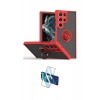 MARSİLYAN™- Galaxy S25 Ultra Kılıf Yörünge Çizgi - Siyah 3D Antistatik Seramik Nano Ekran Koruyucu