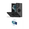 MARSİLYAN™- Galaxy S25 Ultra Kılıf Yörünge Çizgi - Siyah 3D Antistatik Seramik Nano Ekran Koruyucu