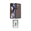 MARSİLYAN™- Galaxy S25 Ultra Kılıf Yörünge Klasik - Şeffaf Polymer Nano Ekran Koruyucu