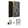 MARSİLYAN™- Galaxy S25 Ultra Kılıf Zirve Doku Prime - Şeffaf Polymer Nano Ekran Koruyucu + Bilvis Titan Kamera Lens - SH