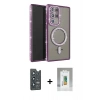 MARSİLYAN™- Galaxy S25 Ultra Kılıf Zirve Doku Prime - Şeffaf Polymer Nano Ekran Koruyucu + Bilvis Titan Kamera Lens - LT