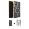 MARSİLYAN™- Galaxy S25 Ultra Kılıf Zirve Doku Prime - Şeffaf Polymer Nano Ekran Koruyucu + Bilvis Titan Kamera Lens - LT