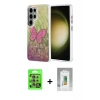 MARSİLYAN™- Galaxy S25 Ultra Kılıf Zirve Modern Prime - Şeffaf Polymer Nano Ekran Koruyucu + Raze Metal Kamera Lens - NLGY