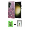 MARSİLYAN™- Galaxy S25 Ultra Kılıf Zirve Modern Prime - Şeffaf Polymer Nano Ekran Koruyucu + Raze Metal Kamera Lens - NLGY