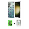 MARSİLYAN™- Galaxy S25 Ultra Kılıf Zirve Modern Prime - Şeffaf Polymer Nano Ekran Koruyucu + Raze Metal Kamera Lens - NLGY