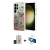 MARSİLYAN™- Galaxy S25 Ultra Kılıf Zirve Modern Prime - Siyah 3D Antistatik Seramik Nano Ekran Koruyucu + Bilvis Titan Kamera Lens - SH