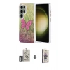 MARSİLYAN™- Galaxy S25 Ultra Kılıf Zirve Modern Prime - Siyah Bilvis 3D Cam Ekran Koruyucu + Bilvis Titan Kamera Lens - GS