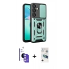 MARSİLYAN™- Galaxy S26 Kılıf Ahenk Klasik - Siyah 3D Antistatik Seramik Nano Ekran Koruyucu + Bilvis Titan Kamera Lens - GS