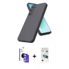 MARSİLYAN™- Galaxy S26 Kılıf Ahenk Serisi - Siyah 3D Antistatik Seramik Nano Ekran Koruyucu + Bilvis Titan Kamera Lens - MI