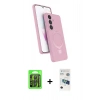 MARSİLYAN™- Galaxy S26 Kılıf İz Işık Koleksiyonu - Siyah 3D Antistatik Seramik Nano Ekran Koruyucu + Raze Metal Kamera Lens - SH