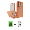 MARSİLYAN™- Galaxy S26 Kılıf İz Modern Prime - Siyah 3D Antistatik Seramik Nano Ekran Koruyucu + Raze Metal Kamera Lens - GS