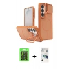 MARSİLYAN™- Galaxy S26 Kılıf İz Modern Prime - Siyah 3D Antistatik Seramik Nano Ekran Koruyucu + Raze Metal Kamera Lens - SH