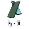 MARSİLYAN™- Galaxy S26 Kılıf Kozmos Yansıma Özel Seri - Siyah 3D Antistatik Hayalet Cam Ekran Koruyucu + Bilvis Titan Kamera Lens - MI