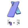 MARSİLYAN™- Galaxy S26 Kılıf Kozmos Yansıma Özel Seri - Siyah 3D Antistatik Seramik Nano Ekran Koruyucu + Bilvis Titan Kamera Lens - GS