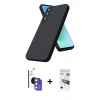 MARSİLYAN™- Galaxy S26 Kılıf Kozmos Yansıma Özel Seri - Siyah 3D Antistatik Seramik Nano Ekran Koruyucu + Bilvis Titan Kamera Lens - GS