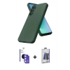 MARSİLYAN™- Galaxy S26 Kılıf Kozmos Yansıma Özel Seri - Siyah Bilvis Hayalet Cam Ekran Koruyucu + Bilvis Titan Kamera Lens - GS