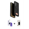 MARSİLYAN™- Galaxy S26 Kılıf Vadi Klasik Serisi - Siyah 3D Antistatik Hayalet Cam Ekran Koruyucu + Bilvis Titan Kamera Lens - GS