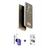 MARSİLYAN™- Galaxy S26 Kılıf Vadi Klasik Serisi - Siyah 3D Antistatik Seramik Nano Ekran Koruyucu + Bilvis Titan Kamera Lens - MI