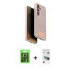 MARSİLYAN™- Galaxy S26 Kılıf Vadi Klasik Serisi - Siyah 3D Antistatik Seramik Nano Ekran Koruyucu + Raze Metal Kamera Lens - SH