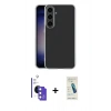 MARSİLYAN™- Galaxy S26 Kılıf Zirve Doku - Şeffaf Pasifik Cam Ekran Koruyucu + Bilvis Titan Kamera Lens - MI