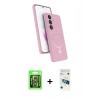 MARSİLYAN™- Galaxy S26 Plus Kılıf İz Işık Koleksiyonu - Siyah 3D Antistatik Cam Ekran Koruyucu + Raze Metal Kamera Lens - GS
