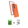 MARSİLYAN™- Galaxy S26 Plus Kılıf İz Işık Koleksiyonu - Siyah 3D Antistatik Seramik Nano Ekran Koruyucu + Raze Metal Kamera Lens - GS