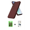MARSİLYAN™- Galaxy S26 Plus Kılıf Kozmos Yansıma Özel Seri - Siyah 3D Antistatik Cam Ekran Koruyucu + Raze Metal Kamera Lens - GS