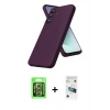 MARSİLYAN™- Galaxy S26 Plus Kılıf Kozmos Yansıma Özel Seri - Siyah 3D Antistatik Cam Ekran Koruyucu + Raze Metal Kamera Lens - GS