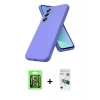 MARSİLYAN™- Galaxy S26 Plus Kılıf Kozmos Yansıma Özel Seri - Siyah 3D Antistatik Seramik Nano Ekran Koruyucu + Raze Metal Kamera Lens - GS
