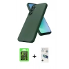 MARSİLYAN™- Galaxy S26 Plus Kılıf Kozmos Yansıma Özel Seri - Siyah 3D Antistatik Seramik Nano Ekran Koruyucu + Raze Metal Kamera Lens - SH