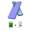 MARSİLYAN™- Galaxy S26 Plus Kılıf Kozmos Yansıma Özel Seri - Siyah 3D Antistatik Seramik Nano Ekran Koruyucu + Raze Metal Kamera Lens - SH
