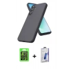 MARSİLYAN™- Galaxy S26 Plus Kılıf Kozmos Yansıma Özel Seri - Siyah Bilvis 3D Cam Ekran Koruyucu + Raze Metal Kamera Lens - SH