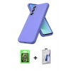 MARSİLYAN™- Galaxy S26 Plus Kılıf Kozmos Yansıma Özel Seri - Siyah Bilvis 3D Cam Ekran Koruyucu + Raze Metal Kamera Lens - GS
