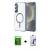 MARSİLYAN™- Galaxy S26 Plus Kılıf Nova Işık Özel Seri - Siyah Bilvis 3D Cam Ekran Koruyucu + Raze Metal Kamera Lens - GS