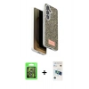 MARSİLYAN™- Galaxy S26 Plus Kılıf Vadi Klasik Serisi - Siyah 3D Antistatik Cam Ekran Koruyucu + Raze Metal Kamera Lens - GS