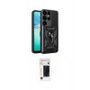 MARSİLYAN™- Galaxy S26 Ultra Kılıf Ahenk Klasik - Siyah 3D Antistatik Hayalet Cam Ekran Koruyucu