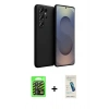 MARSİLYAN™- Galaxy S26 Ultra Kılıf Ahenk Serisi - Şeffaf Pasifik Cam Ekran Koruyucu + Raze Metal Kamera Lens - SH